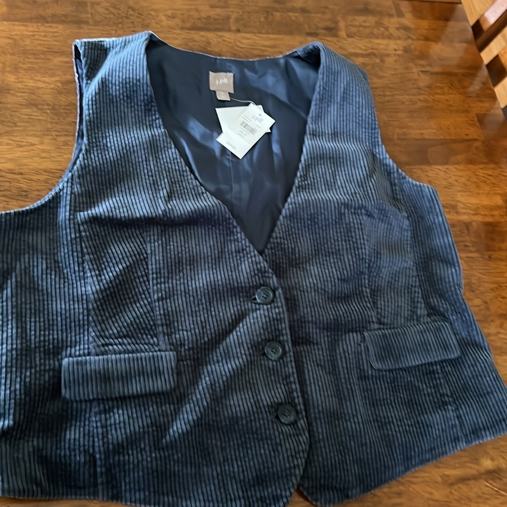 J.Jill Corduroy Velvet Vest